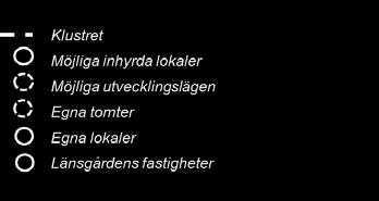Länsgården äger OP-tomten som delvis är obebyggd och ligger i ett