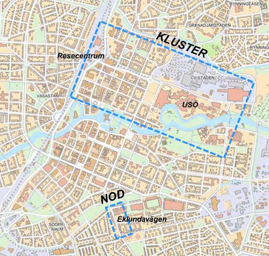 6.2 Alternativ 2 Eklundavägen 1 I alternativ 2 föreslås en upprustning av Eklundavägen 1 för att inhysa Politisk ledning, Regionkansli och Regional utveckling.