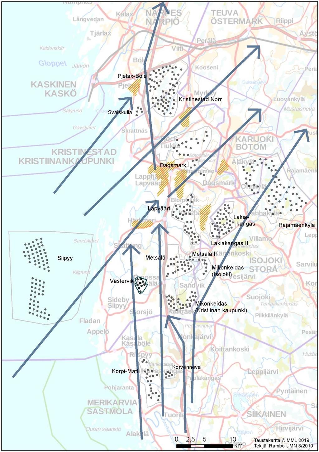 DELGENERALPLAN FÖR KRISTINESTAD NORR VINDKRAFTSPARK - PLANBESKRIVNING 1-33 Bild 20.