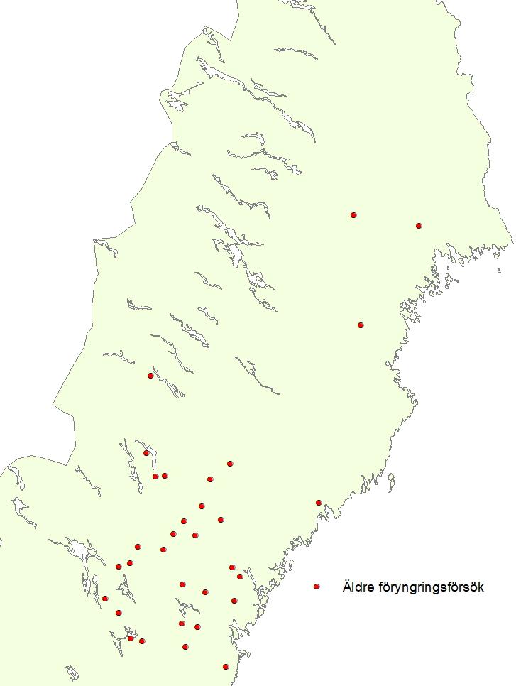 Mteril och metoder Projektet nvänder sig v två huvudsklig mteril: - Prktisk föryngringsförsök från 1998-2003 hos SCA Skog AB - Nynläggning v föryngringsförsök i södr Sverige.