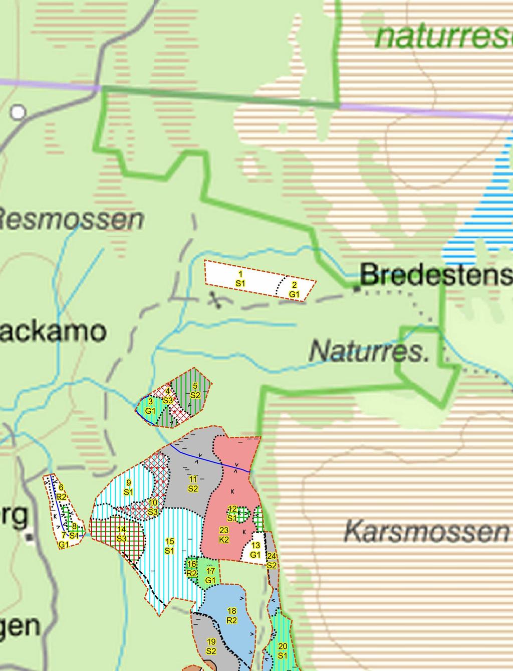 SKOGSKARTA Plan Mariestad Karsmossen 1:1