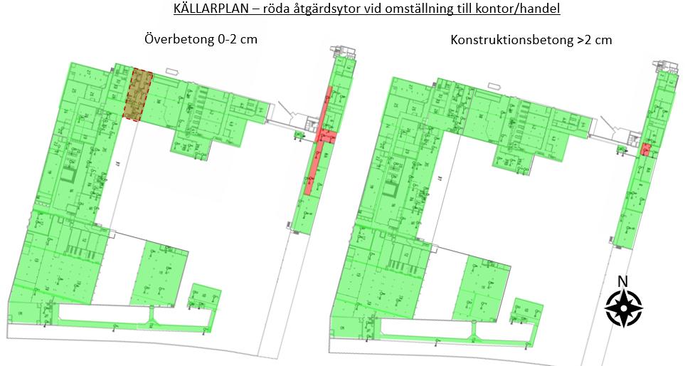 kräva åtgärd vid omställning till handel/kontor är