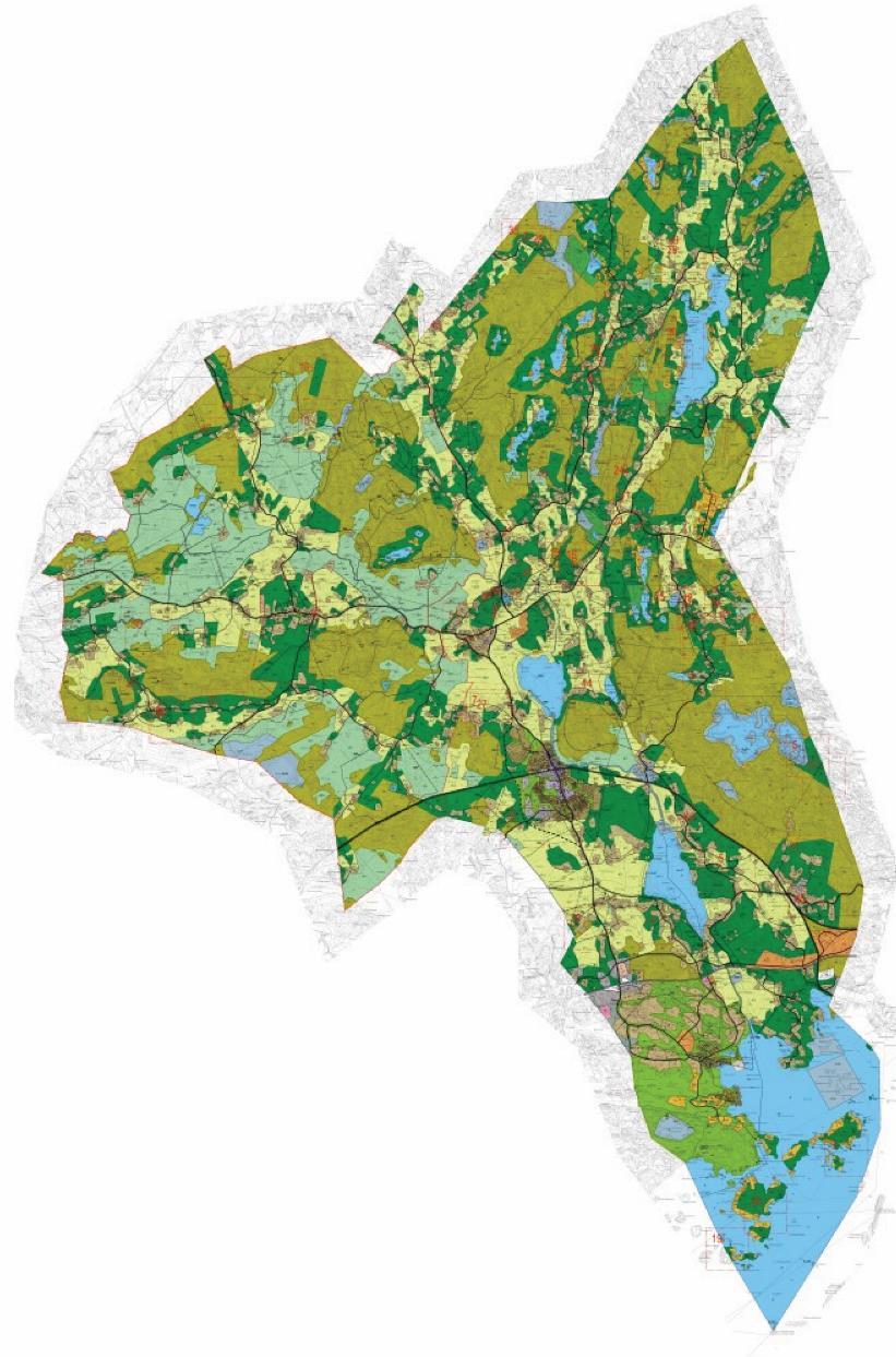 2.1.3 Generalplanering Området berörs av följande delgeneralplaner: - Delgeneralplan för Västra Sjundeå, fastställd 3.4.1996 - Delgeneralplanen för Lappers, fastställd 19.11.