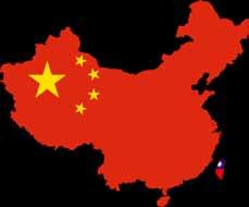 26 KINA Taiwan Kina har 1,3 miljarder invånare och det är världens största land även till ytan, med 9 596 961 km 2. Nästan lika stort som hela Europa.