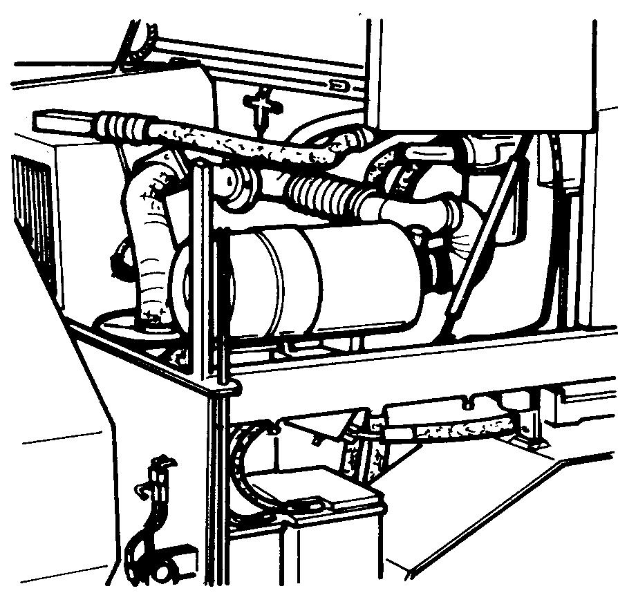 3.1 Kontrollställen Axelspindelbult (1) Alla fyra axelspindelbultarna har var sin smörjnippel. 1 F0149_A1.TIF Batterier (2) Batterierna är av tillverkaren försedda med den rätta syramängden.