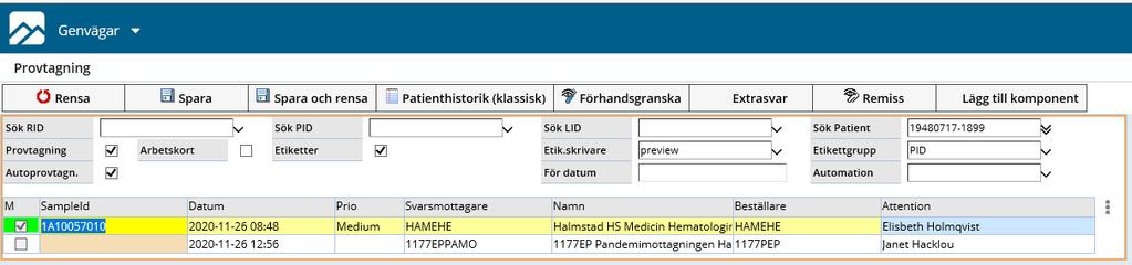 se och lägga upp en beställning via menyvalet Boka antikroppstest (ny tid behöver inte bokas).