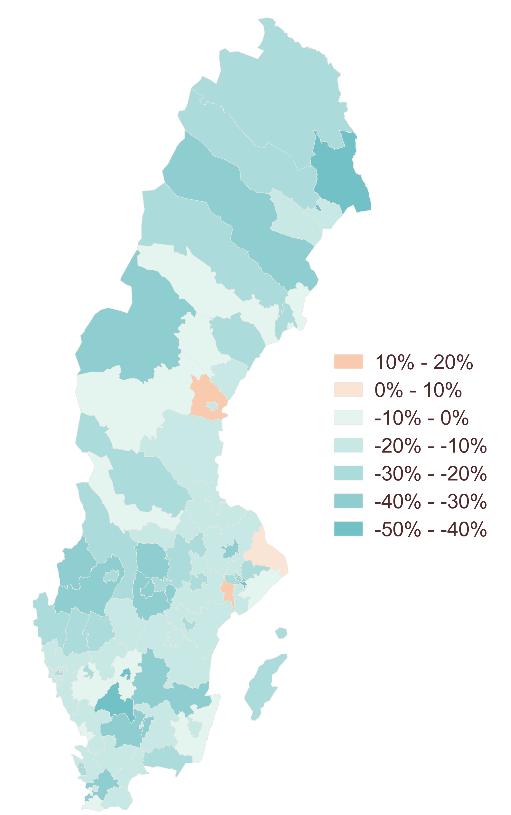 i omfattning är betydande (se karta nedan till vänster).