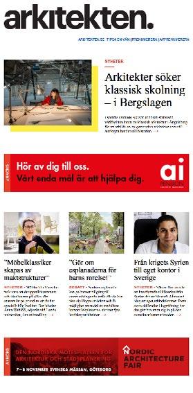 Banner 560 x 120 px 10 000:-/utgivning Varje vecka skickas ett eller flera