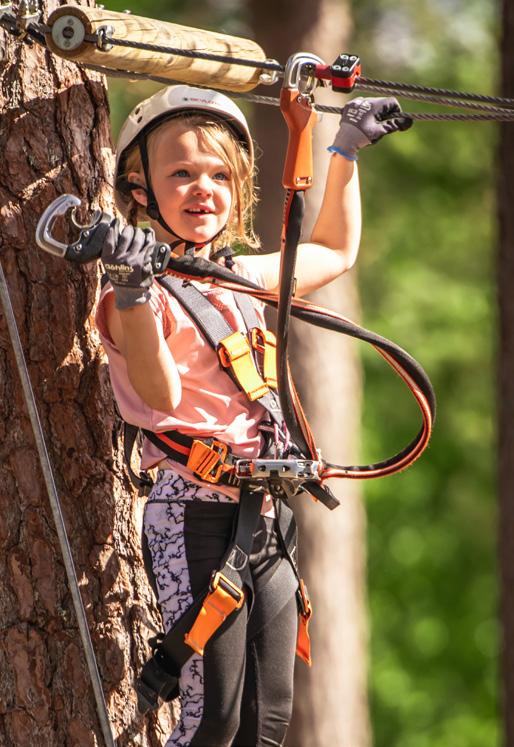 Isaberg Tree Top Adventure är höghöjdsbanan som är lite vad du själv vill göra det till en rolig fritids aktivitet för