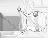 72 Förvaring Fäst banden i lastsäkringsöglorna eller lastsäkringsringarna bakom sätena, spänn sedan banden.