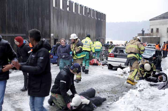 Övning Wargvinter satte förmågan på hårda prov Med start i backspegeln redogjorde förbundsdirektör Svante Borg för Storstockholms brandförvars mångåriga arbete med att förbereda personalen för