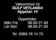 info@adelfors.nu www.adelfors.nu Fackhandel med kvalitet och omtanke Västerleden 60, Vetlanda Vardagar 10.