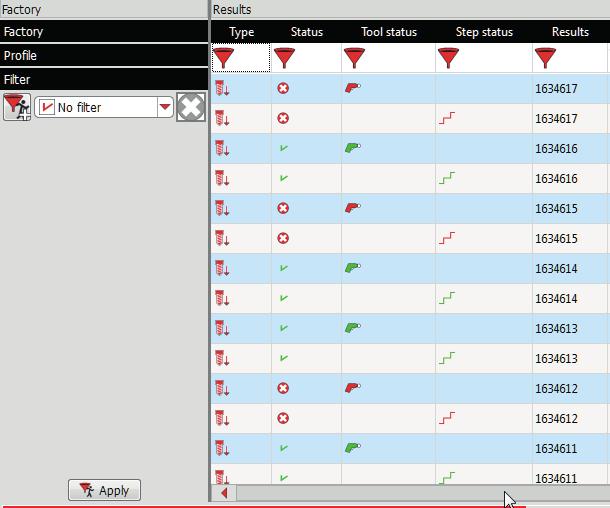 7 - FILTER Filter används för att sortera resultaten. Ett filter kan innehålla flera sökkriterier. 7.1 - Skapa dina egna filter Klicka på Filter längst ner till vänster på skärmen.