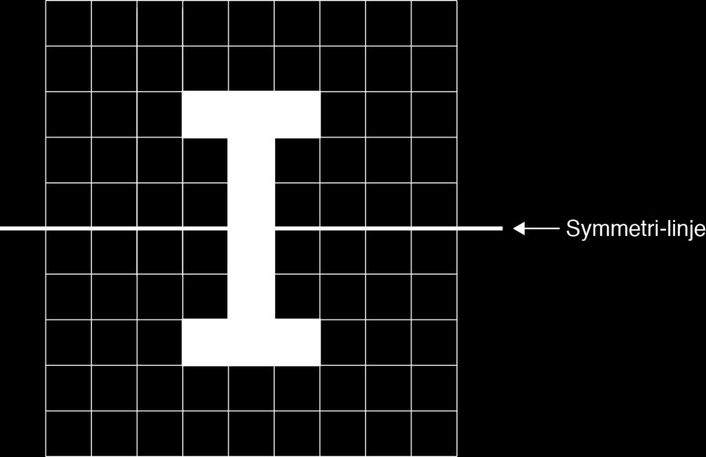 Samtliga tre symmetrilinjer godtagbart ritade. Två symmetrilinjer godtagbart ritade. Max 2 p 2 p I hexagonen finns sex möjliga symmetrilinjer.