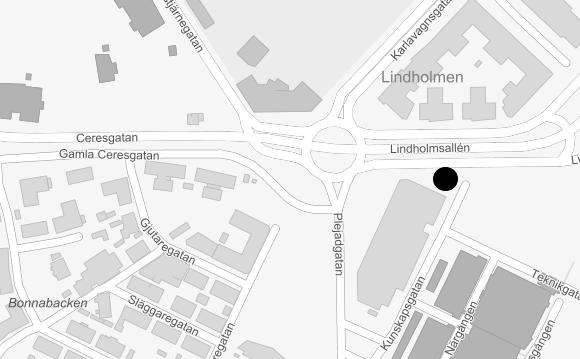 Karta som visar placeringen av mobil 2 i Vasaparken Figur 12.