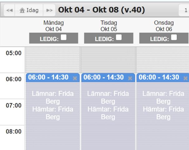 ) Börja med att klicka på Välj barn och gör sedan ändringar eller lämnar information för ett eller fler barn. (Bild 10.