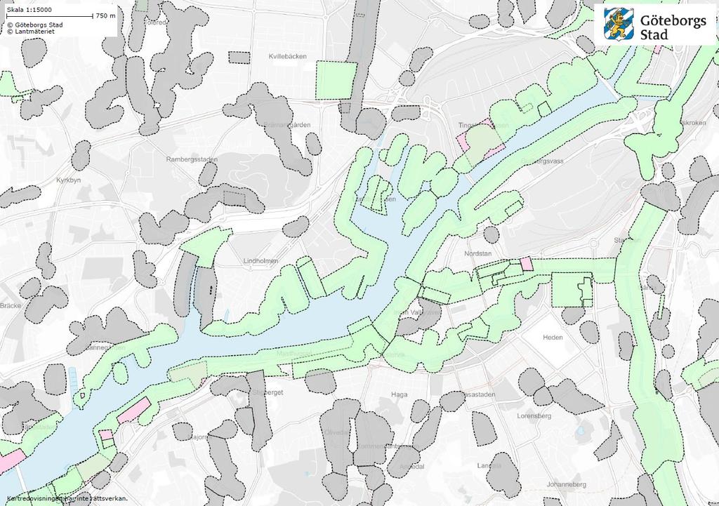 På uppdrag av stadsbyggnadskontoret utfördes 2011 en omfattande stabilitetskartering av Göteborgs Stad där både Göta Älv och de inre vattenvägarna ingick.