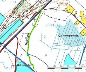 På området finns en fast fornlämning, fornlämningsregistrets objekt Norrmossen (1000028584). Objektet är en salpeterlada som har lokaliserats med hjälp av en storskifteskarta från 1767.