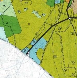 3.3.3 Generalplan På planeringsområdet gäller Generalplan 2010, som kommunfullmäktige godkände 13.1.1992 5. I den är området reserverat som marktäktsområde (EO) samt jord- och skogsbruksområde (M).