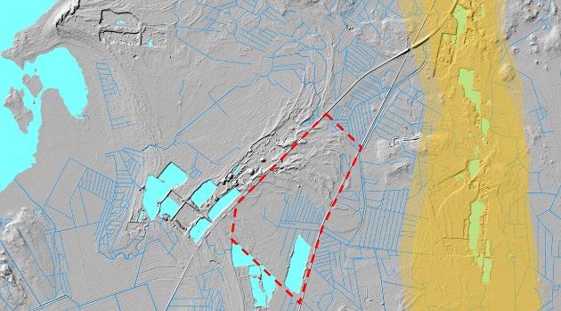 5 3 UTGÅNGSPUNKTER 3.1 UTREDNING AV FÖRHÅLLANDENA PÅ PLANOMRÅDET 3.1.1 Naturmiljö 3.1.1.1 Landskapets struktur, landskapsbild Planområdet ligger på ett ganska jämnt sandområde väster om Kronobyåsen på höjdnivån 8 20 m ö.