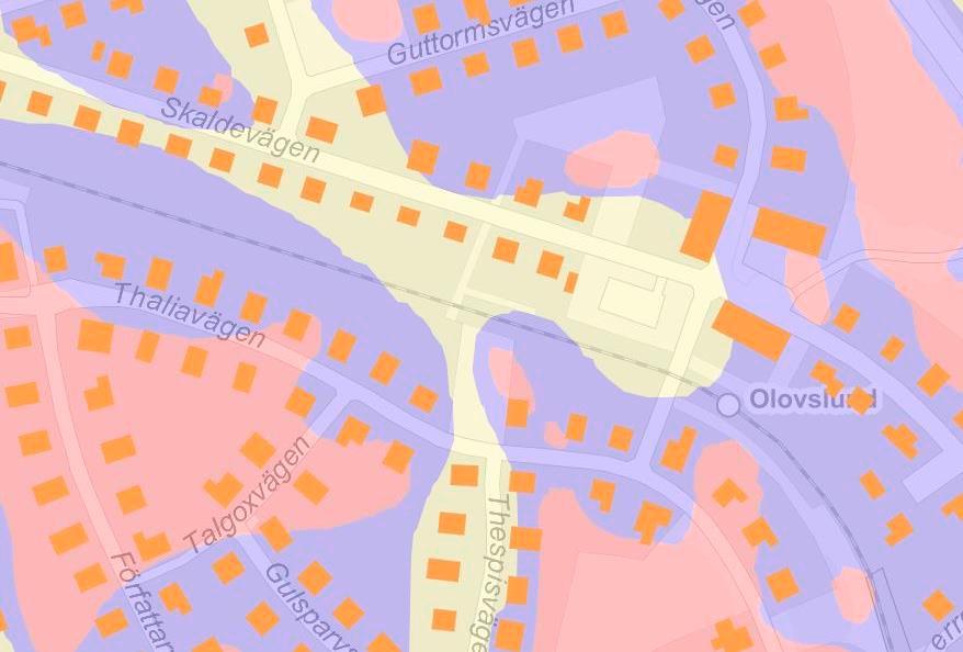 Sida 9 (41) Ytvattendrag eller grundvattenmagasin finns troligen inte inom området. Inget vatten påträffades vid undersökning (Structor Geoteknik Stockholm AB, 2018).