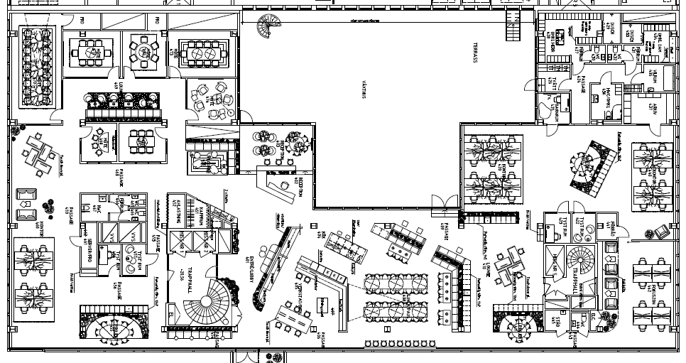 Figur 5: Planritning för Vasakronans kontor på Hamngatan, Göteborg.