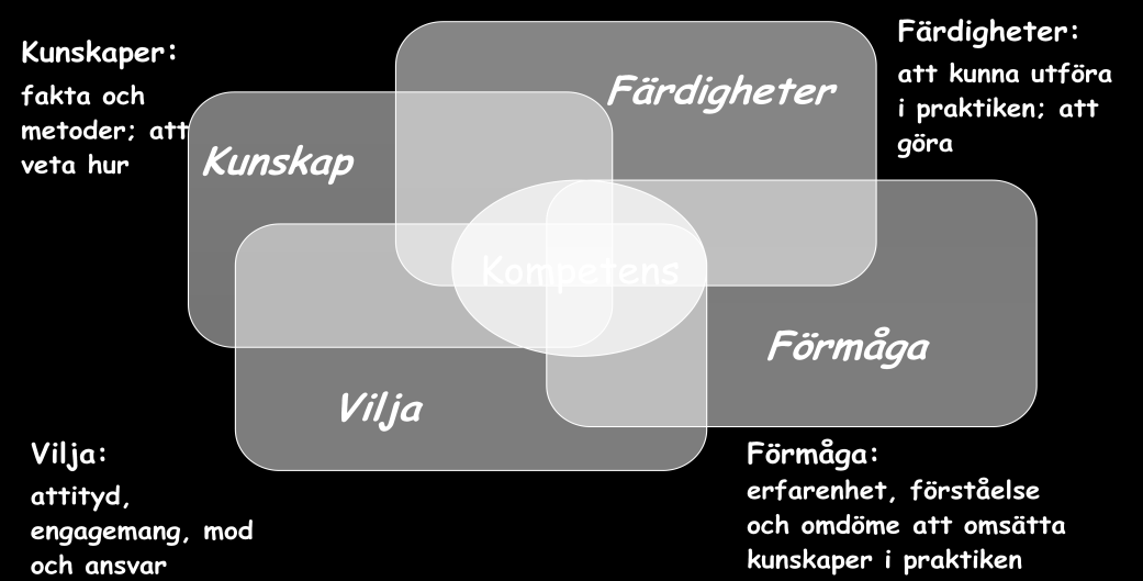 Det handlar om en relation mellan en person och en viss uppgift, om att skapa någon form av resultat.
