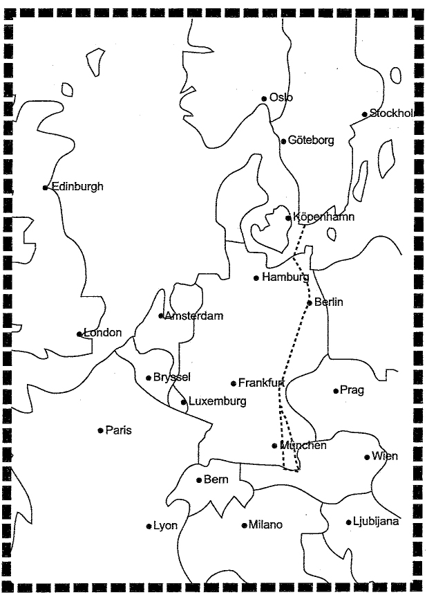 stad, ge den några timmar - Lausanne - Yverdon - Längs västra sidan av Neuchatelsjön - Delemont - Basel - motorvägen (D) norröver mot Freiburg.