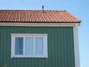 Den är inte heller lämplig på tillbyggnader, entréer och skärmtak för bil, där huvudbyggnadens takmaterial är lertegel.
