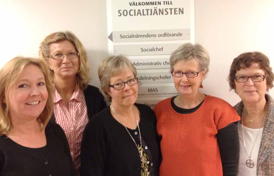 foto: magnus bodin Lena Kjerrström, personal- och utbildningssekreterare, Marie Winesh, vårdplaneringssjuksköterska, Maria Olander, diakon, Ann-Britt Petersson, medicinskt ansvarig sjuksköterska,