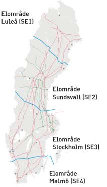 Bilaga 3: Ökad överföringskapacitet inom landet En omfattande utbyggnad av vindkraften kommer att kräva åtgärder i elnätet.