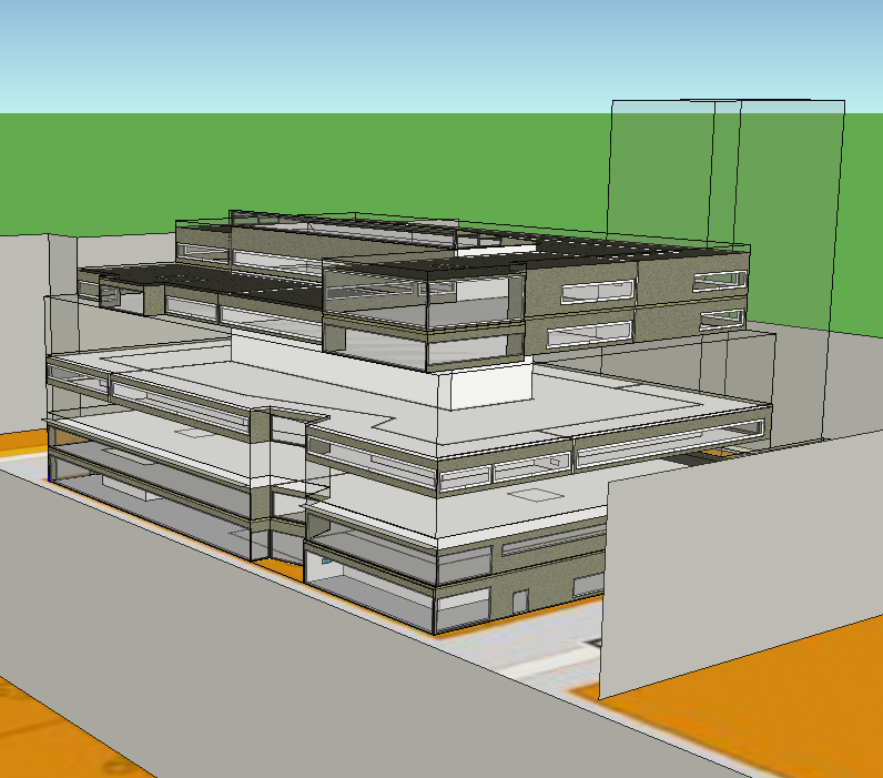 Simuleringsmodell av byggnad 28 beräkningszoner Multipliers för konferensrum på entreplan och mellanliggande våningar Fönster ihopslagna per zon