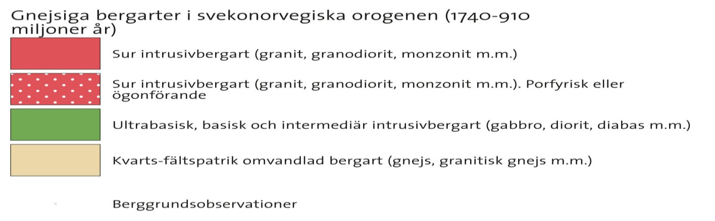 Amfibolitbandning är vanlig och på flera platser på Söderåsen finns granatrik amfibolit (Fig. 7) i större bergskroppar.