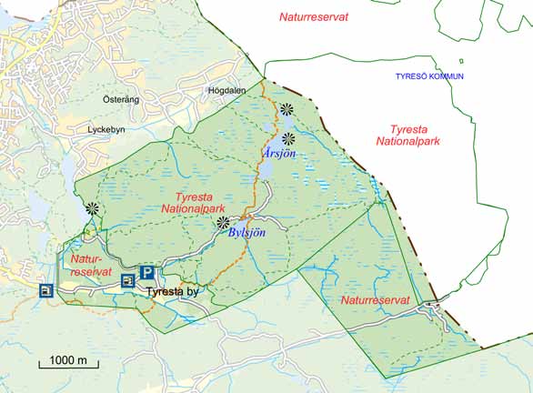 1. Tyresta nationalpark i storstadens närhet Bara två mil sydost om Stockholms innerstad ligger den verkliga pärlan i Haninges natur.