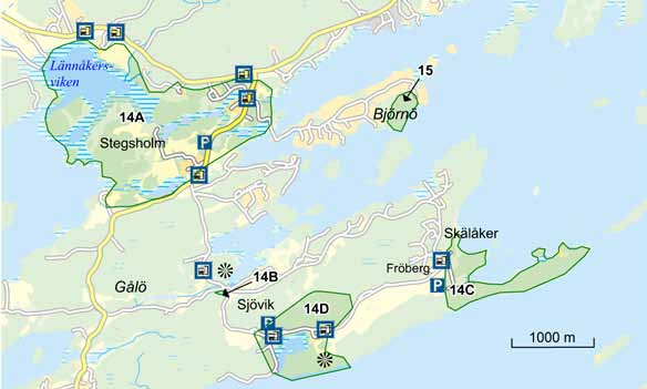 14. Gålö skärgård, friluftsliv och vacker natur Gålö är ett av Stockholmstraktens mest populära rekreationsområden.