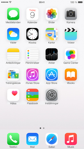 IDsensor Högtalare True Tone-blixt Nedre mikrofon Lightning-kontakt iphone 6 Plus Öronhögtalare/ främre mikrofon Ringsignal/ ljud av Appsymboler Vilo-/ väckningsknapp SIM-kortshållare