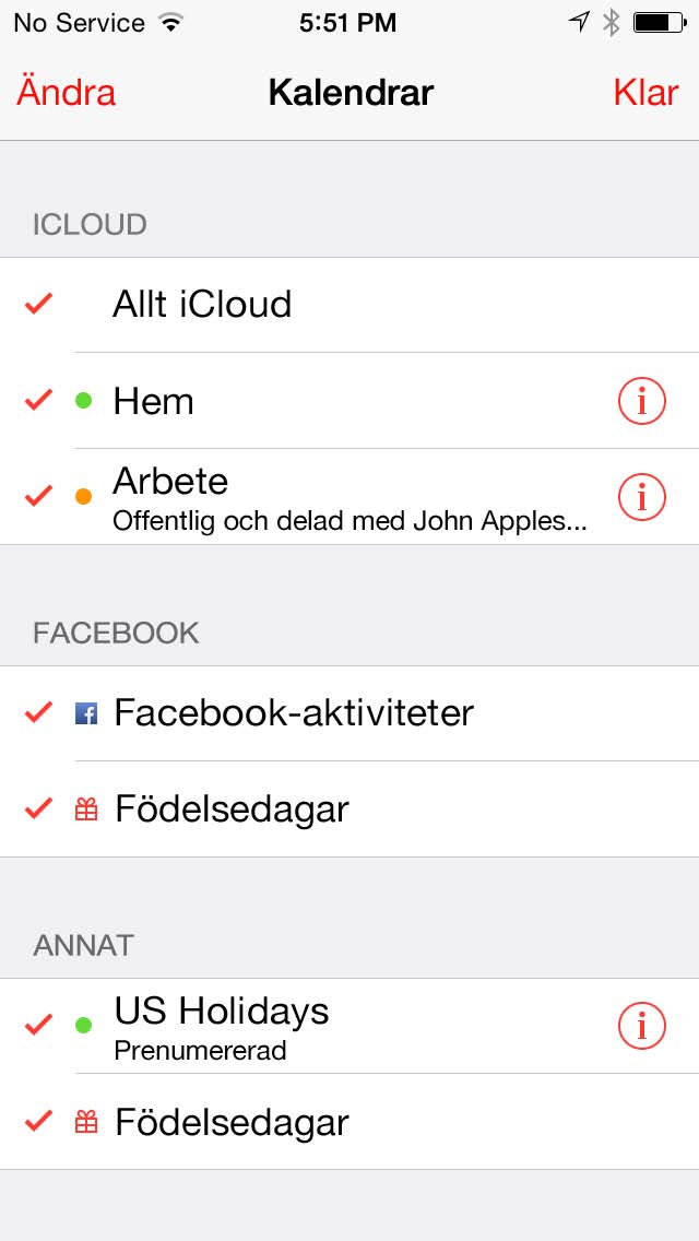 Inbjudningar Med icloud, Microsoft Exchange och vissa CalDAV-serverar kan du skicka och ta emot inbjudningar till möten. Bjud in andra till en aktivitet.