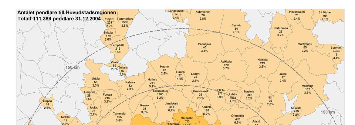 20 komst 88 procent, för andel utlandsfödda 3,5 gånger och för arbetslöshet 3,2 gånger.