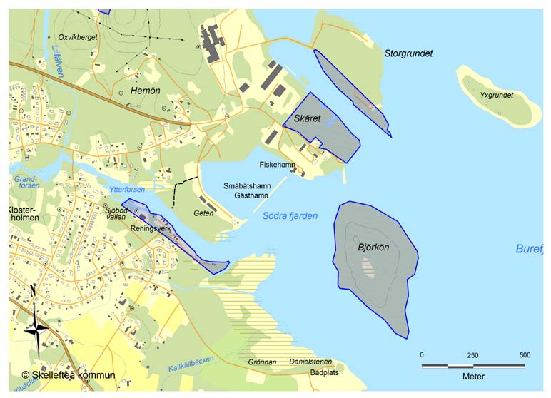 föreslagna områden som inte uppfyller kriterier för lis 17 norrfjärden (bostäder) Områdena är inte lämpliga för bostäder eftersom hela Norrfjärden hyser stora naturvärden.
