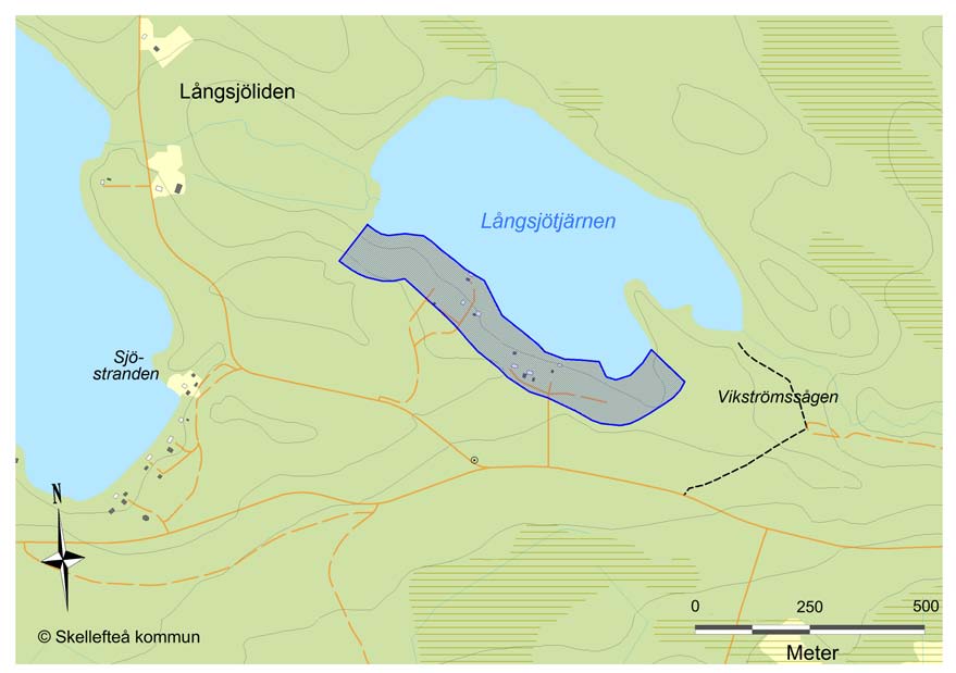 föreslagna områden som inte uppfyller kriterier för lis 7 långsjötjärnen (bostäder) Området är inte lämpligt som LIS-område för bostäder eftersom området ligger inom