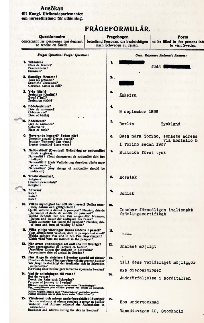 Sverige och Förintelsen I början av 1930-talet tvingades Sverige, liksom alla andra stater, ta ställning till den nazistiska diktaturen i Europas mitt.