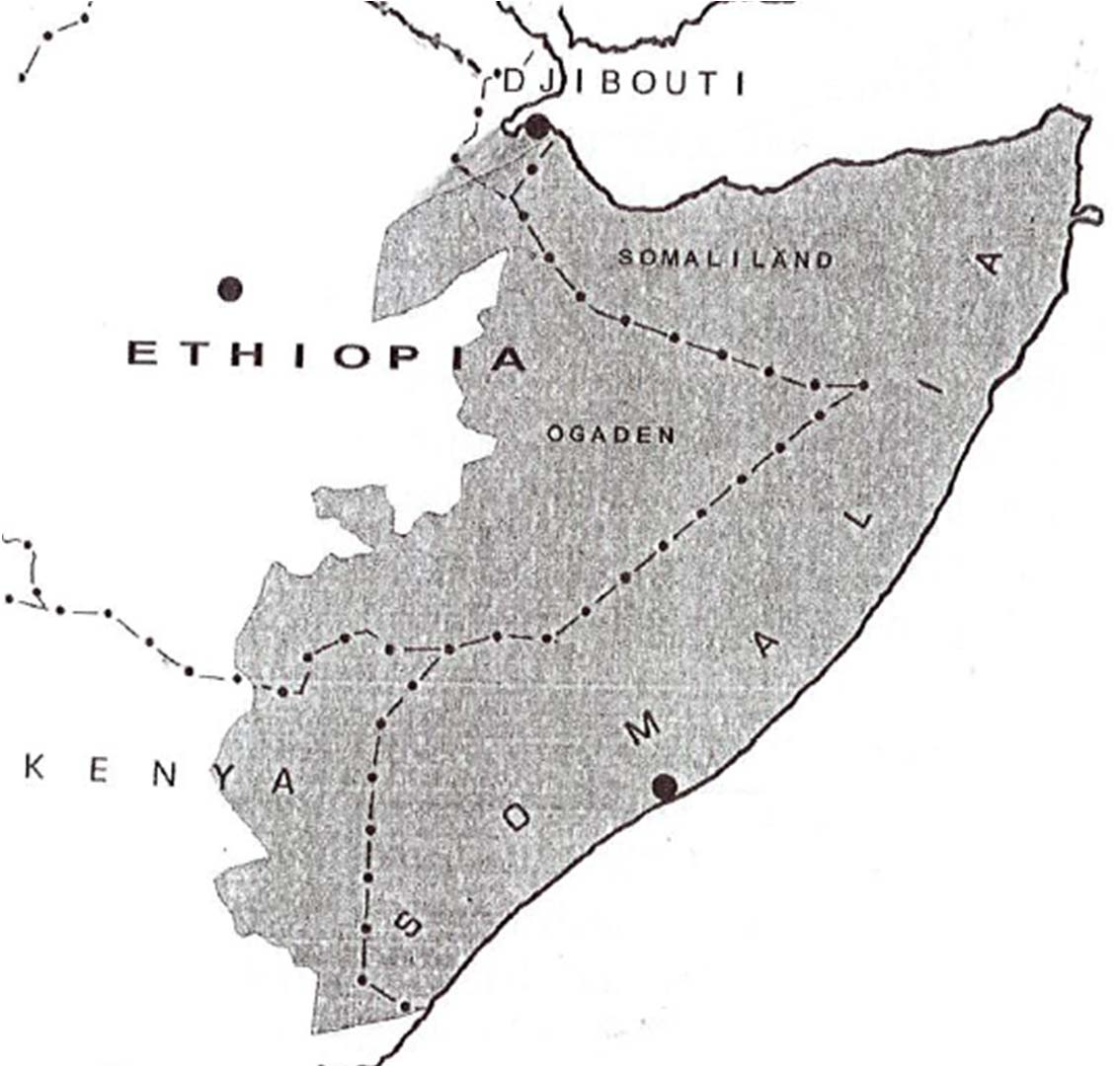 Utbredning Somaliska språket talas på Afrikas Horn inom ett relativt stort område som omfattar hela Somalia, sydöstra Djibouti, östra Etiopien och nördöstra Kenya.
