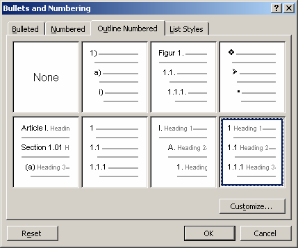 Word och Excel en enkel handledning. Word Revision 2008-02-06 numreringen.