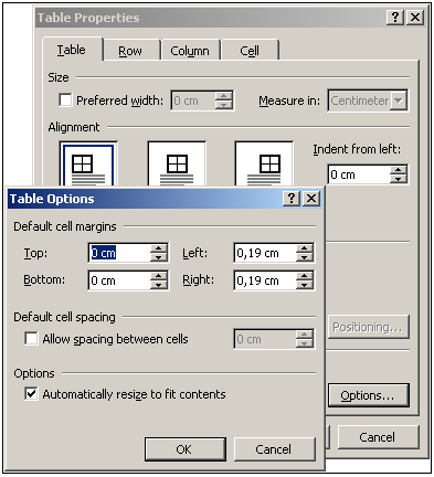 Word och Excel en enkel handledning. Word Revision 2008-02-06 att det nya mönstret skall sättas på hela tabellen. Det går att ändra till att mönstret skall sättas på aktuell cell.