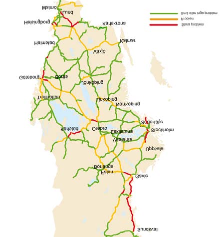 BILD 3: Kapacitetsbegränsningar i södra Sveriges järnvägsnät 2021 7.