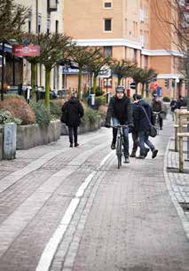 Det kan innebära att cykelbanor i mer perifera lägen, med mycket låga flöden av fotgängare, kan få kombinerade gång- och cykelbanor.