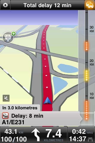 Trafikinformation TomTom Traffic TomTom Traffic är en unik TomTom-tjänst som tillhandahåller trafikinformation i realtid.