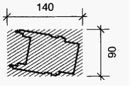 DELRAPPORT 1: TRÄHUSINDUSTRINS PROBLEM OCH BYGGREGLERNAS KRAV 20 Parkeringsareal: 120 x 75 cm. Parkeringsarealet er et standardmål for en rullestol i parkert stilling. Betjeningsareal: 140 x 90 cm.