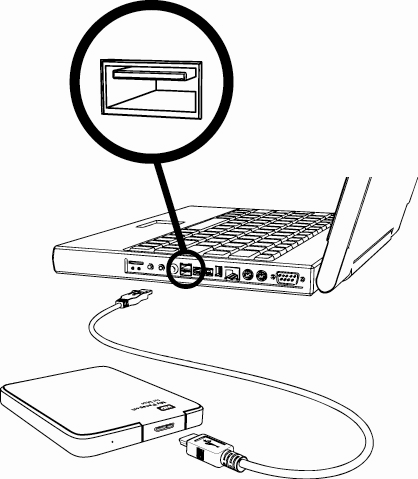 1 2 Ansluta disken och komma igång I det här kapitlet beskriver vi hur du ansluter disken till datorn och installerar WD-programvaran.