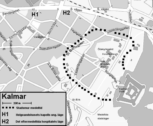 Varför hospitalet i Strängnäs inte, som i samtliga andra fall, befinner sig tydligare utanför staden är en fråga som är svår att besvara. En förklaring är att namnet hospital kan vara sentida.